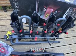 Halfords Advance 4 Bike Tow Bar Mount Cycle Car Rack Foldable Lockable 420£ N2