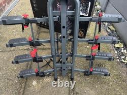 Halfords Advance 4 Bike Tow Bar Mount Cycle Car Rack Foldable Lockable 420£ Use2