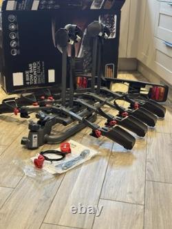 Halfords Advance 4 Bike Tow Bar Mount Cycle Car Rack Foldable Lockable 420£ Use2