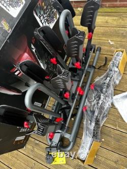 Halfords Advance 4 Bike Tow Bar Mount Cycle Car Rack Foldable Lockable 420£ toUp