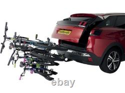Halfords Advance 4 Bike Tow Bar Mount Cycle Car Rack foldable -Brand new no box