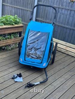Halfords Advanced Double Bike Trailer Kids Carrier Ex-Disp