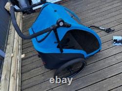 Halfords Advanced Double Bike Trailer Kids Carrier Ex-Disp