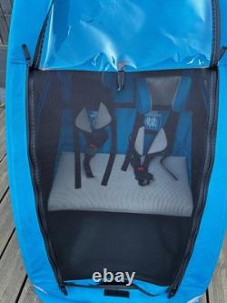 Halfords Advanced Double Bike Trailer Kids Carrier Ex-Disp