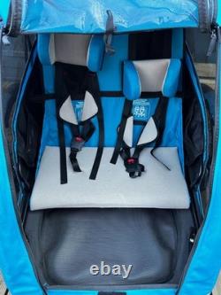 Halfords Advanced Double Bike Trailer Kids Carrier Ex-Disp