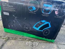 Halfords Advanced Double Bike Trailer Kids Carrier Ex-Display