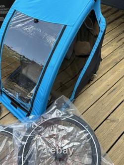 Halfords Advanced Double Bike Trailer Kids Carrier Including Stroller Kit