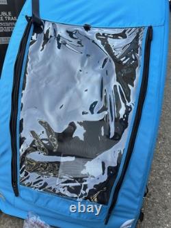 Halfords Advanced Double Bike Trailer Kids Carrier Including Stroller Kit