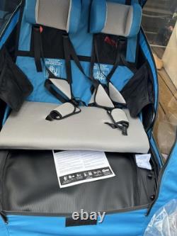 Halfords Advanced Double Bike Trailer Kids Carrier Including Stroller Kit