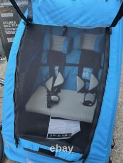 Halfords Advanced Double Bike Trailer Kids Carrier Including Stroller Kit