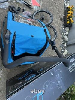 Halfords Advanced Double Bike Trailer Kids Carrier Including Stroller Kit