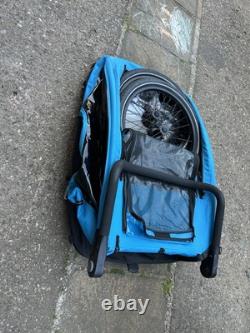 Halfords Advanced Double Bike Trailer Kids Carrier Including Stroller Kit
