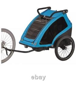 Halfords Advanced Double Bike Trailer Kids Carrier New Condition
