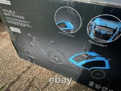 Halfords Advanced Double Bike Trailer Kids Carrier New Condition