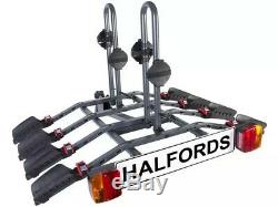 Halfords Platform 4 Bikes Tow Bar Mounted Cycle Carrier with Light Board