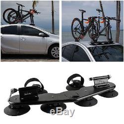 Heavy Duty 2-Bike Fork Mount Roof Fit Car Rack Bike Carrier with Rear Wheel Straps