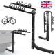 Heavy Duty 4 Bicycle Rear Tow Bar Bike Carrier Car Cycle Rack Hatchback Car/Van