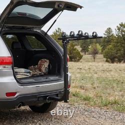 Heavy Duty 4 Bicycle Rear Tow Bar Bike Carrier Car Cycle Rack Hatchback Car/Van