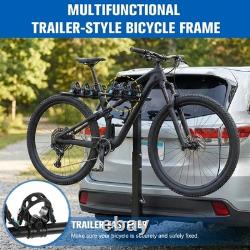 Heavy Duty 4 Bicycle Rear Tow Bar Bike Carrier Car Cycle Rack Hatchback Car/Van