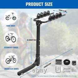 Heavy Duty 4 Bicycle Rear Tow Bar Bike Carrier Car Cycle Rack Hatchback Car/Van