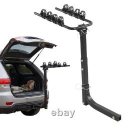 Heavy Duty 4 Bicycle Rear Tow Bar Bike Carrier Car Cycle Rack Hatchback Car/Van