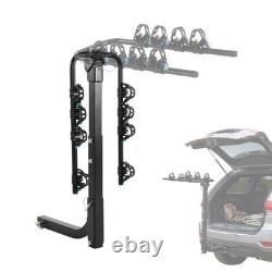 Heavy Duty 4 Bicycle Rear Tow Bar Bike Carrier Car Cycle Rack Hatchback Car/Van