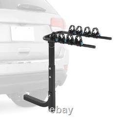 Heavy Duty 4 Bicycle Rear Tow Bar Bike Carrier Car Cycle Rack Hatchback Car/Van