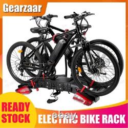 Heavy Duty Foldable E-Bike Carrier Electric 2 Bike Rack 60KG +E-Mark Taillight