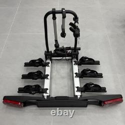 Heavy Duty Foldable E-Bike Carrier Electric 3 Bike Rack 60KG With E-Mark Taillight