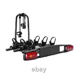 Heavy Duty Foldable E-Bike Carrier Electric 3 Bike Rack 60KG With E-Mark Taillight