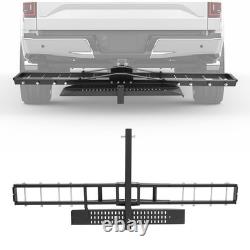 Heavy Duty Motorcycle Carrier Hitch Mount Rack for Dirt Bikes & Trucks, 500LB Ca