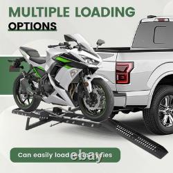 Heavy Duty Motorcycle Carrier Hitch Mount Rack for Dirt Bikes & Trucks, 500LB Ca