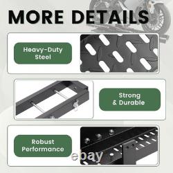 Heavy Duty Motorcycle Carrier Hitch Mount Rack for Dirt Bikes & Trucks, 500LB Ca