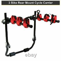 High Quality Rear Trunk Boot Mount 3 Bicycle Carrier Car Rack Bike Cycle