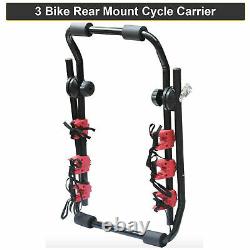 High Quality Rear Trunk Boot Mount 3 Bicycle Carrier Car Rack Bike Cycle