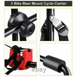 High Quality Rear Trunk Boot Mount 3 Bicycle Carrier Car Rack Bike Cycle