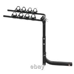 Hitch Mounted Bike Rack 4 Bike Capacity 2 Inch Receiver Foldable Bicycle Carrier