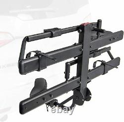 KAC Hitch Mount 2-Bike Rack Bicycle Carrier Front Clamping, Platform Style