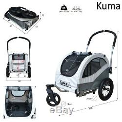 KUMA Bike bicycle trailer for transport dog pet stroller carrier buggy small