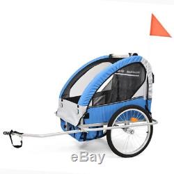 Kid's Bike Jogger Multifunctional Bicycle Child Carrier Trailer Stroller 2 in 1