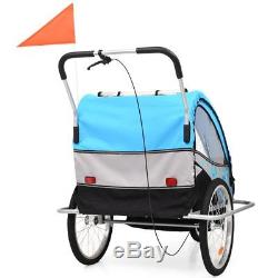 Kid's Bike Jogger Multifunctional Bicycle Child Carrier Trailer Stroller 2 in 1