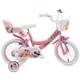Kids Disney Princess Bike 14 Removable Stabilisers Doll Carrier Pink Bicycle 4+
