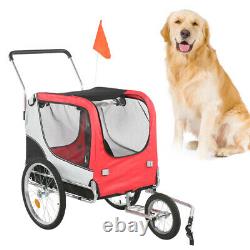 LARGE DOG BIKE TRAILER Pushchair Carrier Stroller Jogging Kit Pet Bicycle Ride