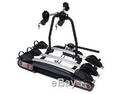 M-WAY 3 BIKE RACK TOW BAR MOUNTED CYCLE CARRIER WITH LIGHTS