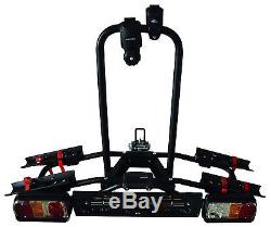 M-WAY Seagull Titling Tow Bar 2 Cycle Bike Carrier with Lights 7 Pin 30KG