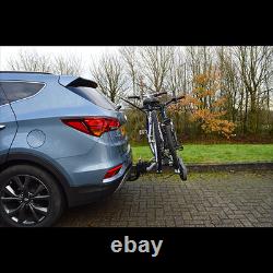 M-Way Towball Mounted Car Rear Tow Bar Cycle Holder 2 Bike Carriers w Electrics