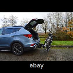 M-Way Towball Mounted Car Rear Tow Bar Cycle Holder 2 Bike Carriers w Electrics