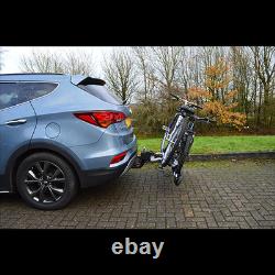 M-Way Towball Mounted Car Rear Tow Bar Cycle Holder 2 Bike Carriers w Electrics
