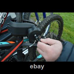 M-Way Towball Mounted Car Rear Tow Bar Cycle Holder 2 Bike Carriers w Electrics