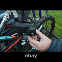M-Way Towball Mounted Car Rear Tow Bar Cycle Holder 2 Bike Carriers w Electrics
